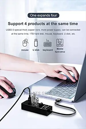 USB 3.0 Hub 4 Port With 5 Gbps.