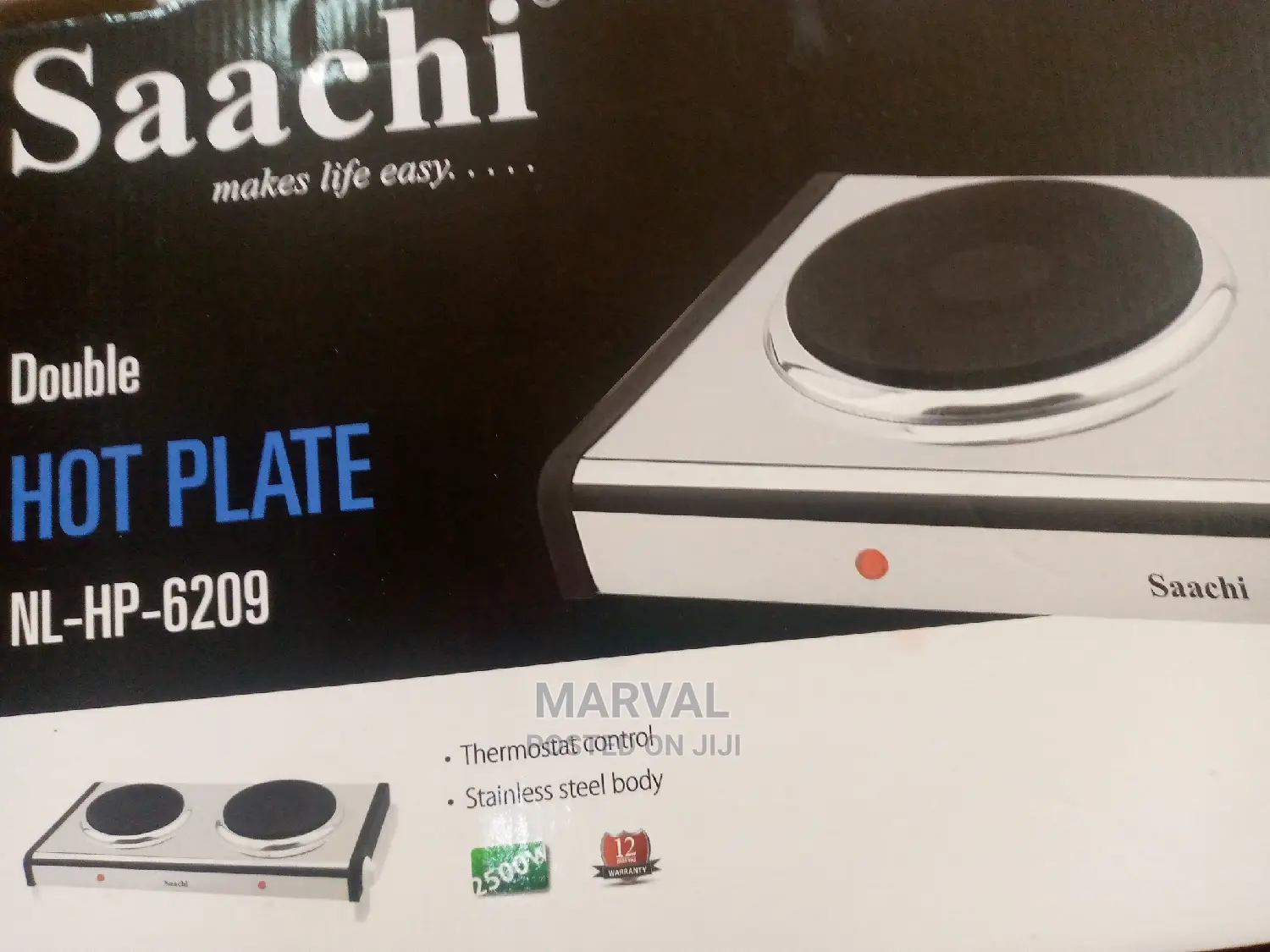 Saachi Double Solid Hot Plate