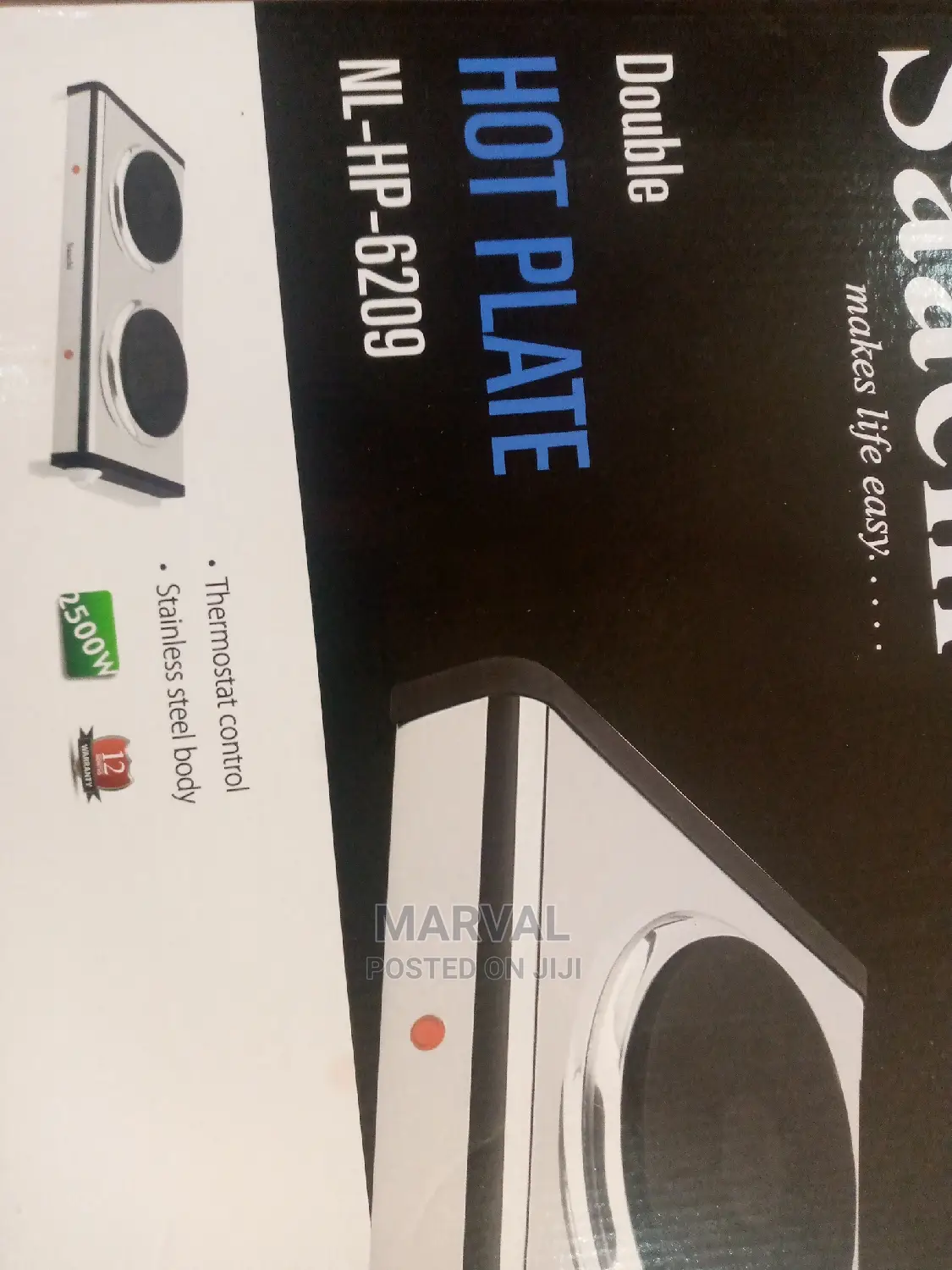 Saachi Double Solid Hot Plate