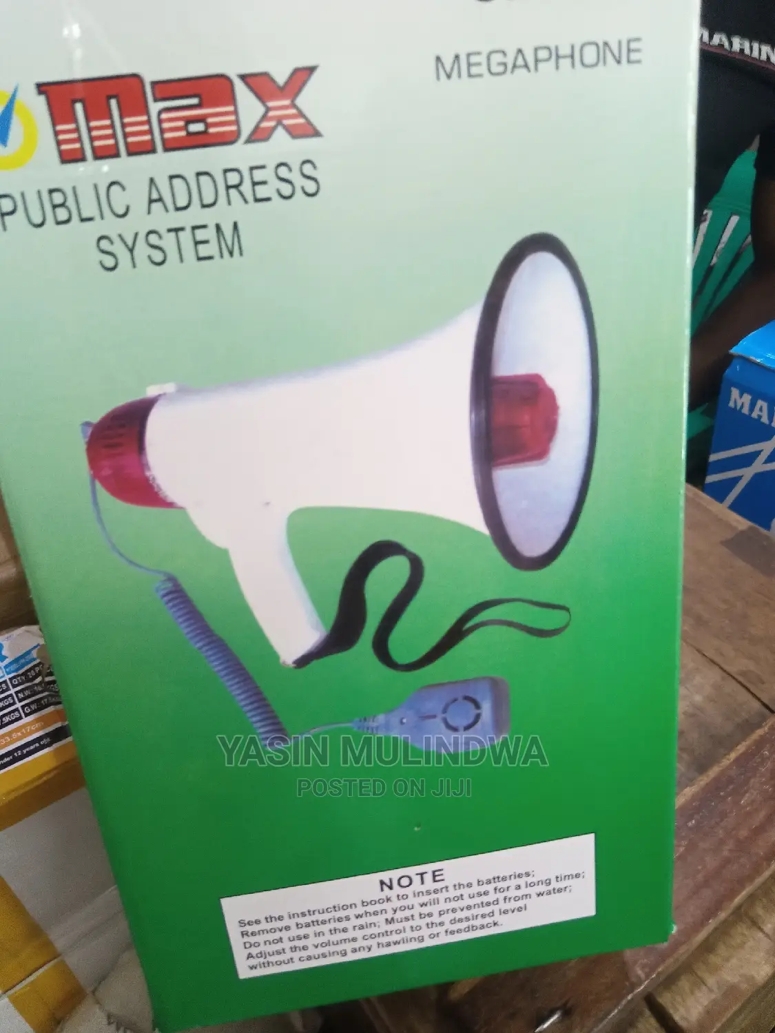 Megaphone Address System.