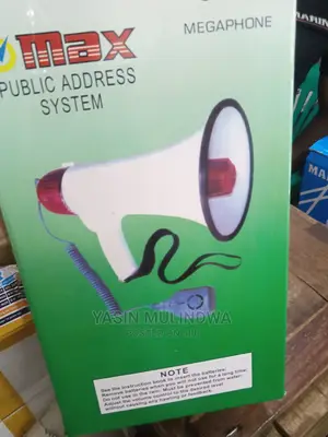 Megaphone Address System.