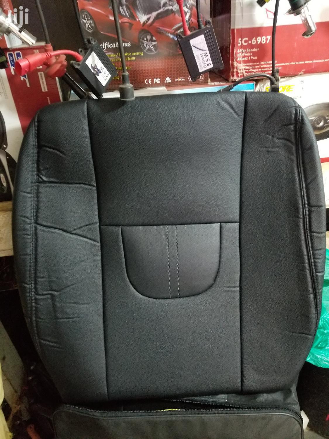 Black Leather Car Seat Covers