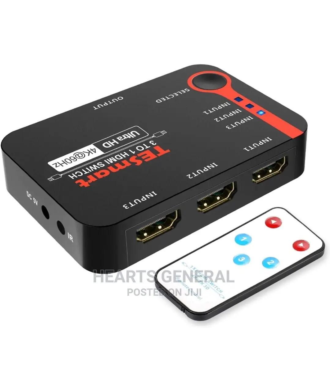 Tesmart 3x1 HDMI Switch 3 in 1 Out 4K at 60hz, HDMI Switcher