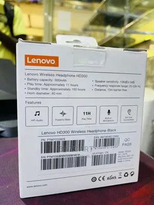Lenovo HD300 Noise-Canceling Headset Foldable