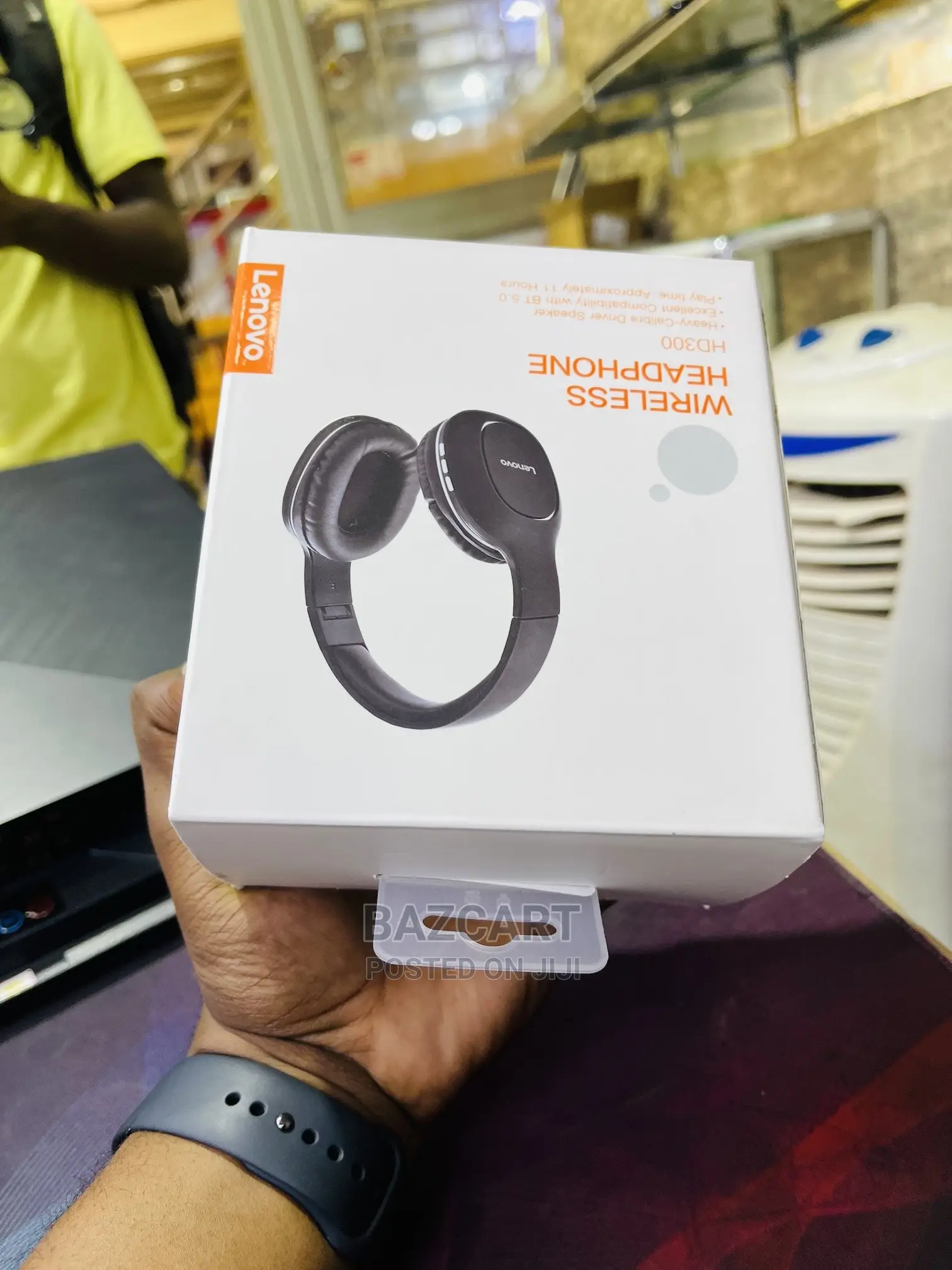 Lenovo HD300 Noise-Canceling Headset Foldable