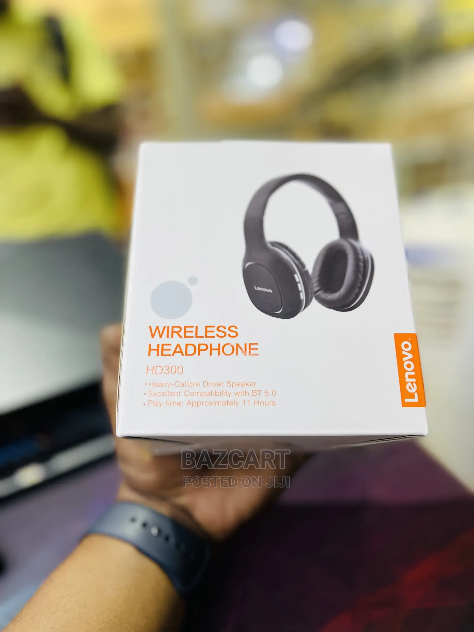Lenovo HD300 Noise-Canceling Headset Foldable