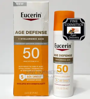 EUCERIN Age Defense SPF 50 Face Sunscreen + Hyaluronic Acid