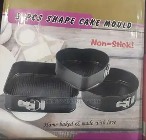 3 Pcs Shape Cake Mould.