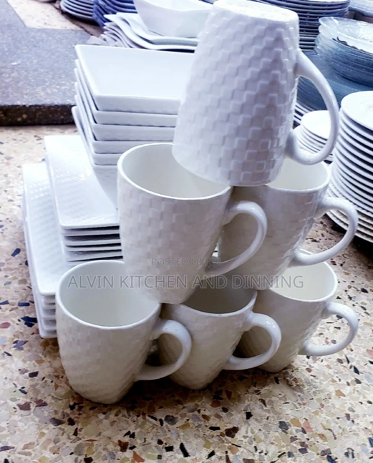 Square Dinnerware Set – 24-Piece
