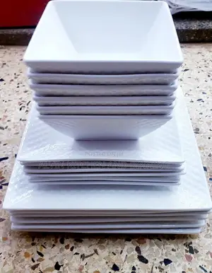 Square Dinnerware Set – 24-Piece