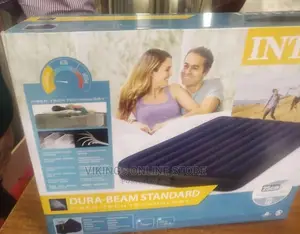 Intex Inflatable Camping Bed With 2 Pillows and Pump