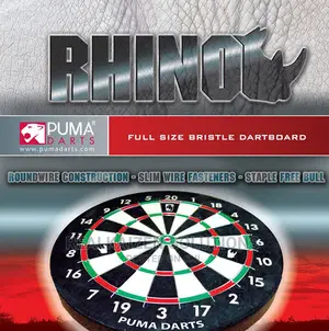 Original PUMA Rhino Full Size Bristle Dartboard