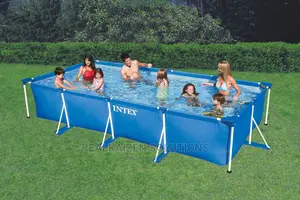 Intex Rectangular Steel Frame Swimming Pool 4.5mx2.2m