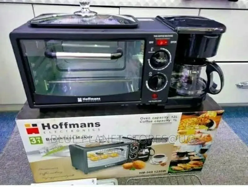 Hoffmans 3-in-1 Electric Breakfast Makers || 1250w || HM-509