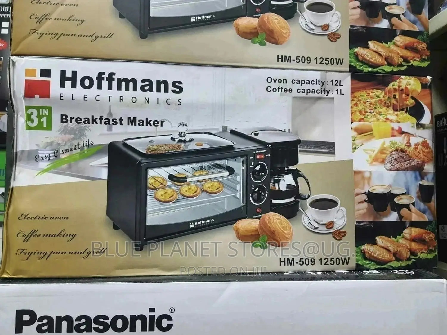 Hoffmans 3-in-1 Electric Breakfast Makers || 1250w || HM-509