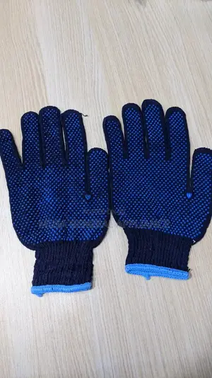 Dotted Cotton Gloves (Black Dotted Gloves