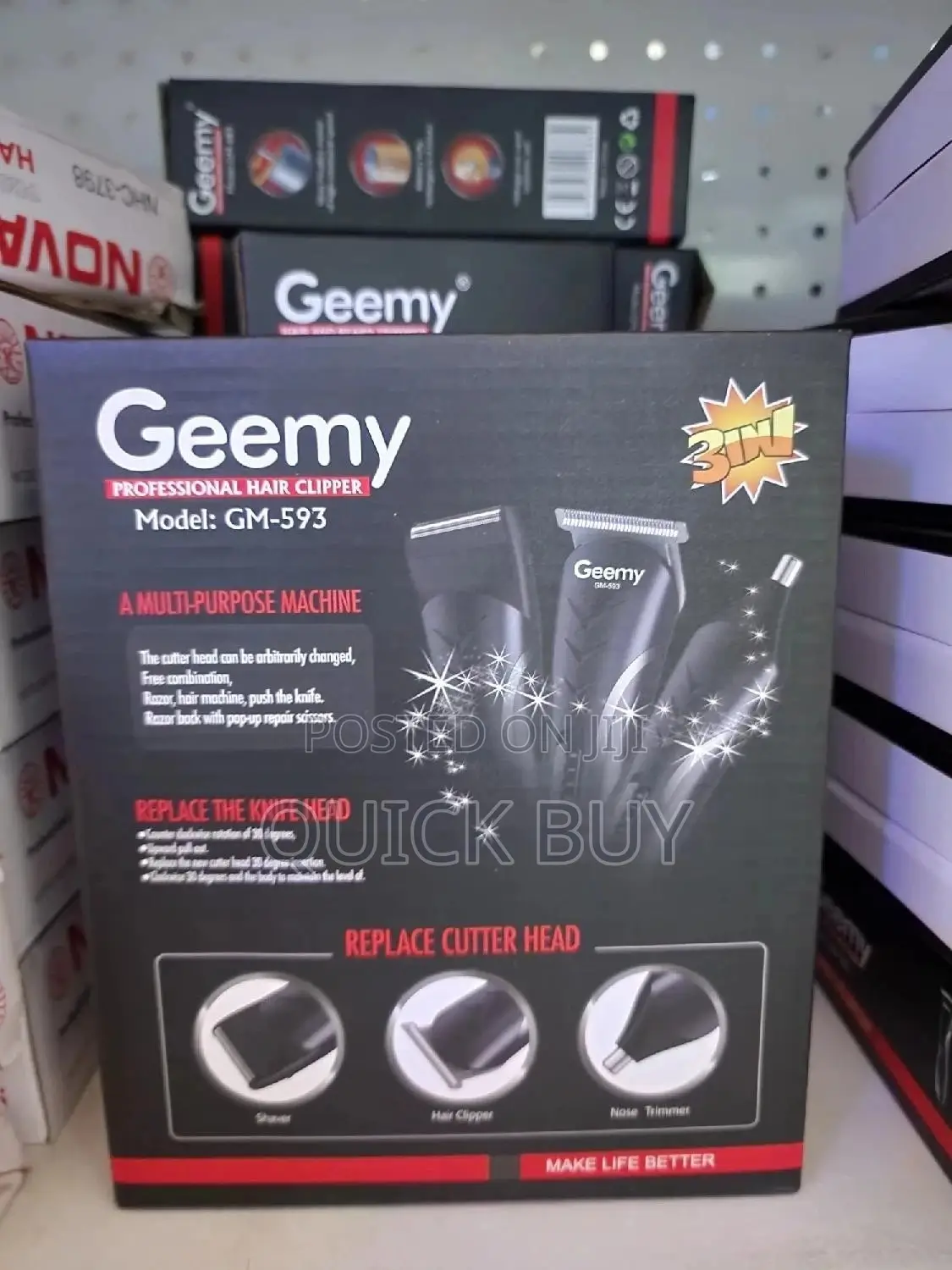 Geemy 3 in 1 Pro Hair Clipper