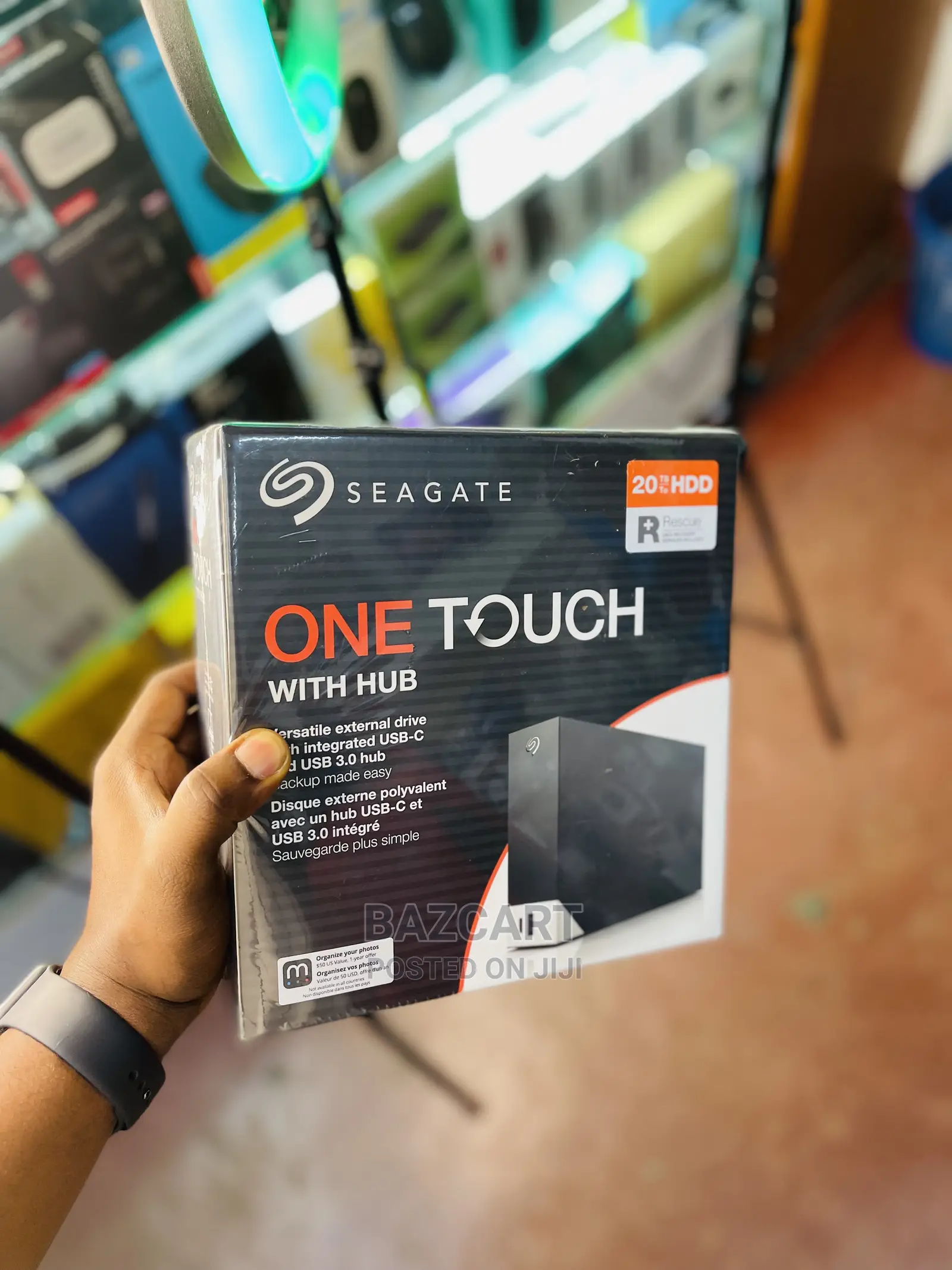 20TB Seagate One Touch Hub External Hard Drive Desktop HDD