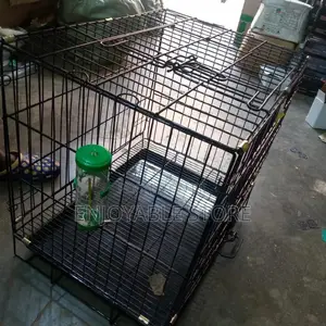 Metallic Cage With Puppy Feeding Bottle