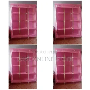 3 Column Wood Cloth Frame Closet