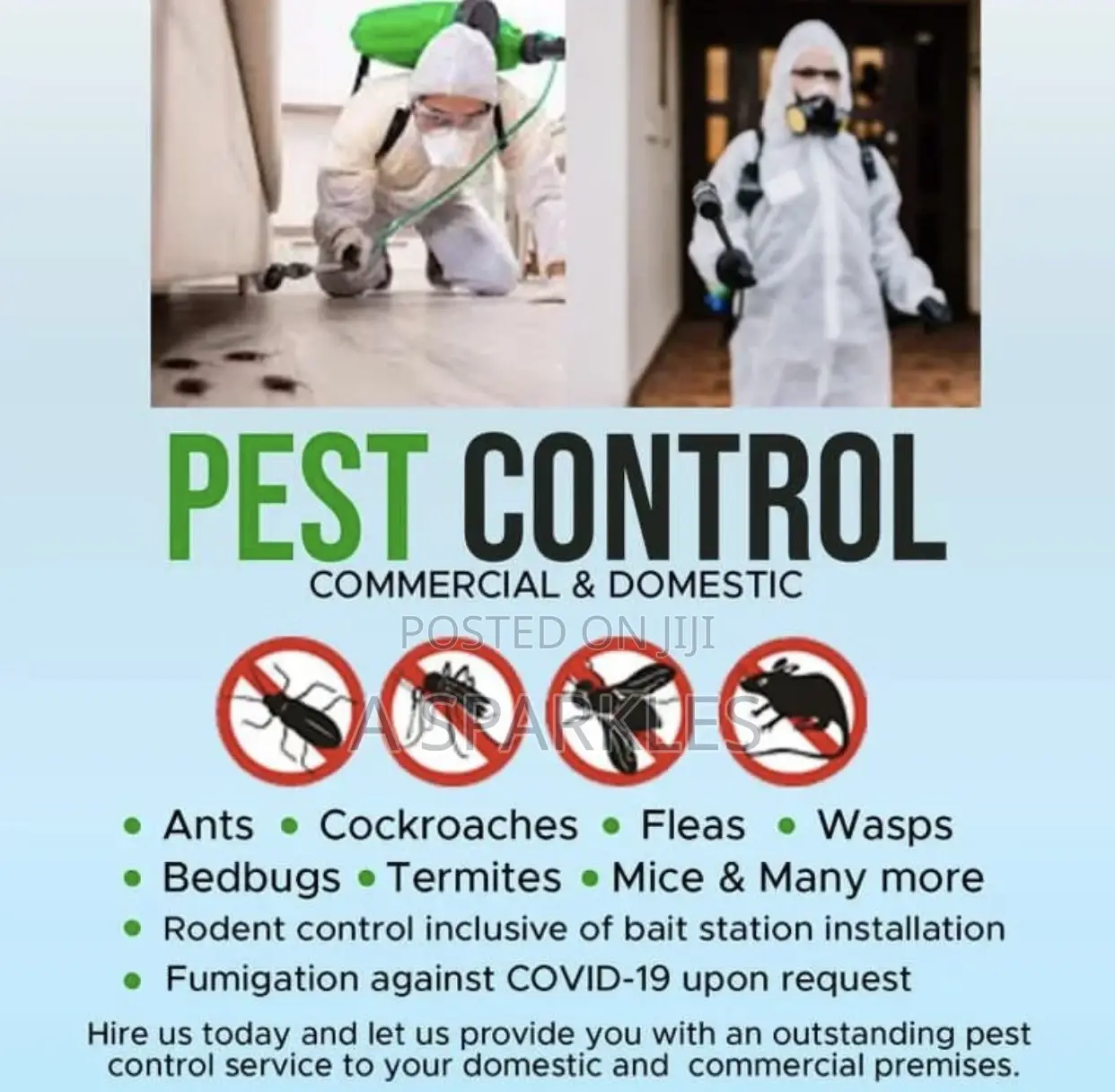 Fumigation , Pest and Insect Control