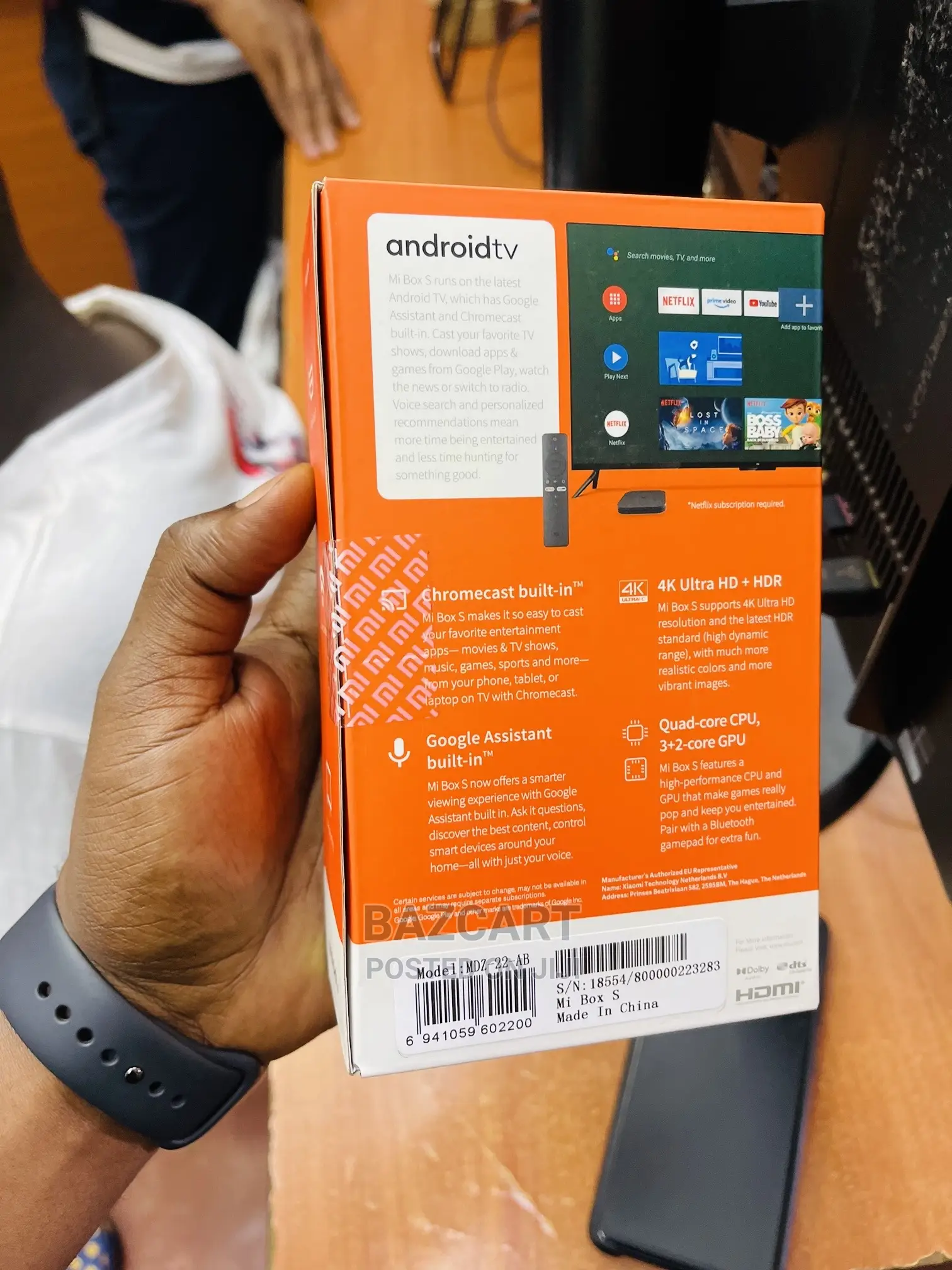 Xiaomi Mi Box S Android TV With Google Assistant Remote