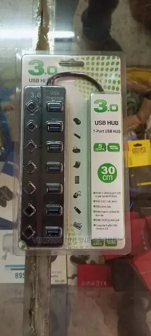 7 Port Usb Hub With Fast Speed.