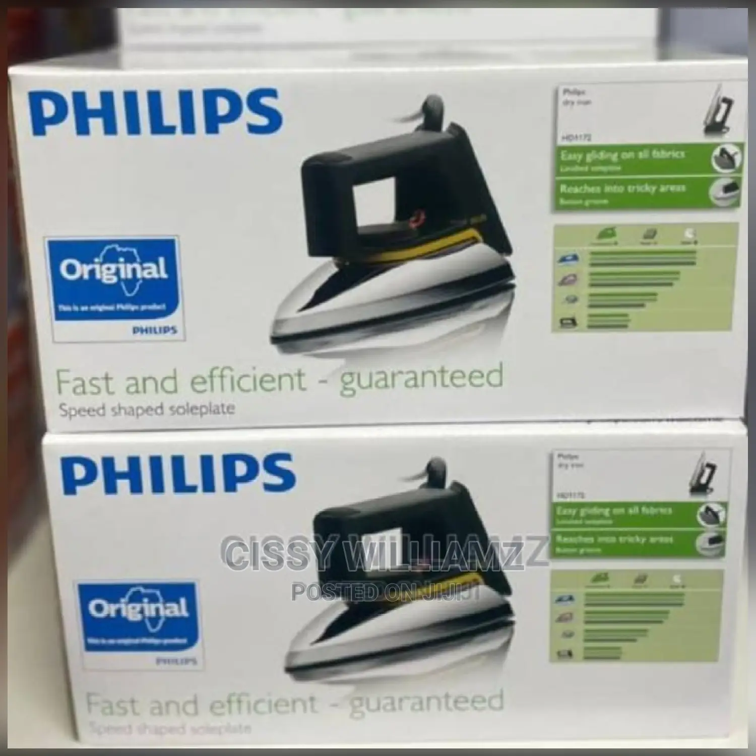 Phillips Iron Box/Original Flat Iron/Dry Iron