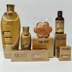 Pure White Gold 2 Set Of 6; Lotion,Soap,Oil,Serum,Tube + BSC
