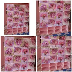 Pink 4 Column Plastic Closet