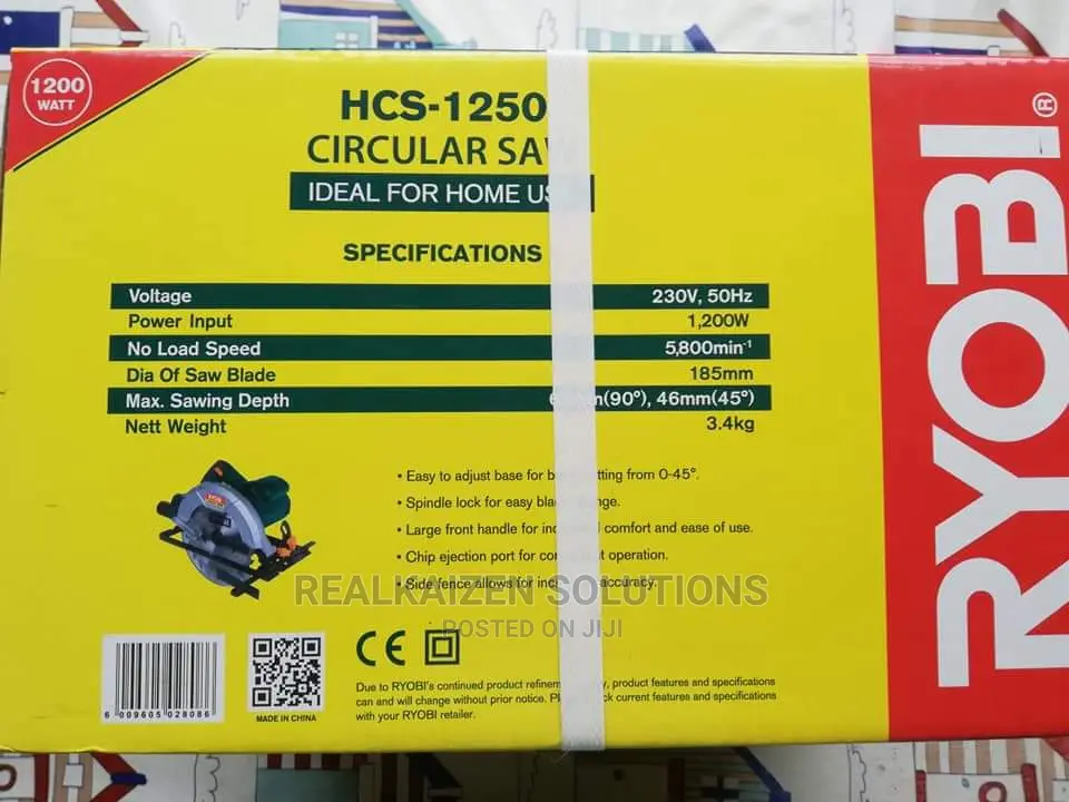 Ryobi 185mm Circular Saw 1200w