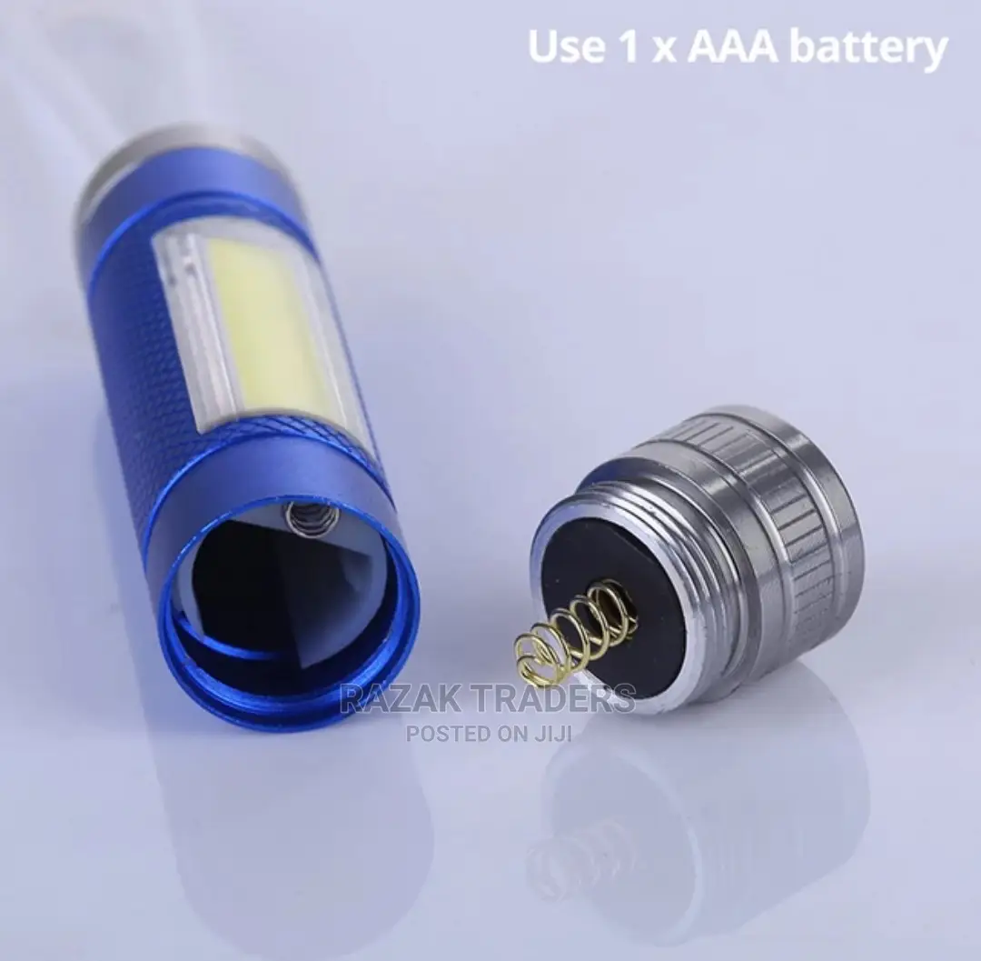 MINI LED Flashlight COB Work Light Powered by One AAA