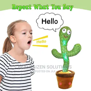 Dancing Cactus Plant Talk Repeat Funny Kid Decor Toy