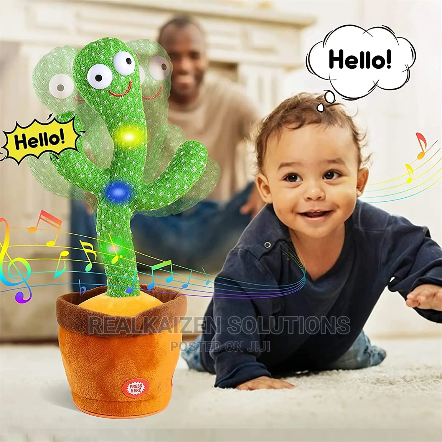 Dancing Cactus Plant Talk Repeat Funny Kid Decor Toy