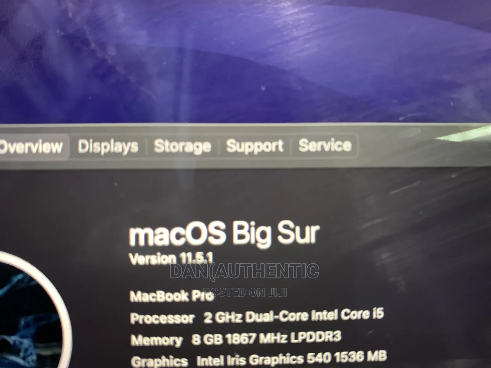 Laptop Apple MacBook Pro 2017 8GB Intel Core I5 SSD 128GB