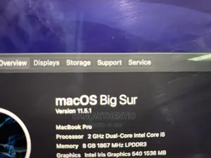 Laptop Apple MacBook Pro 2017 8GB Intel Core I5 SSD 128GB