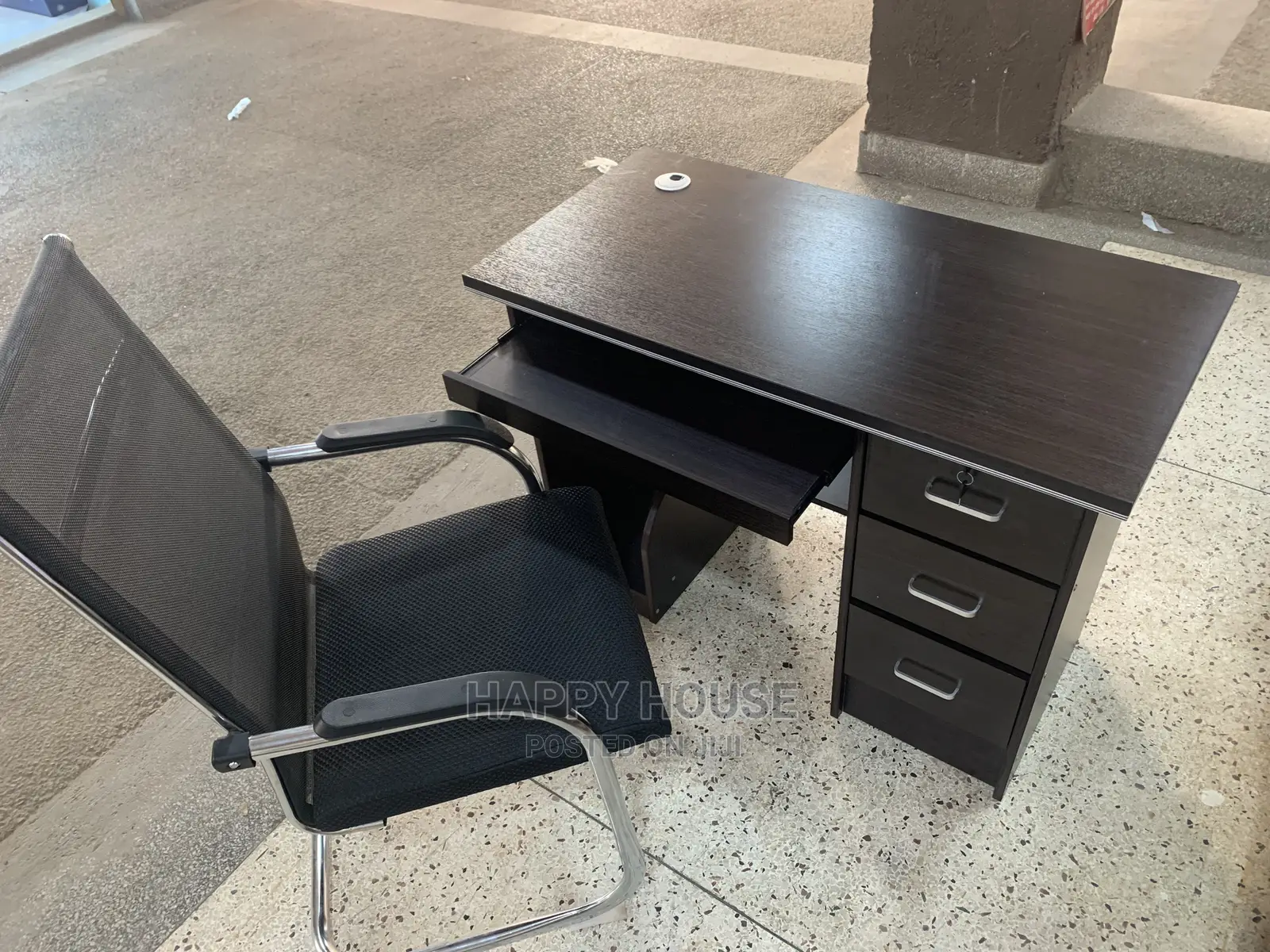 Office Desk and Office Chairs