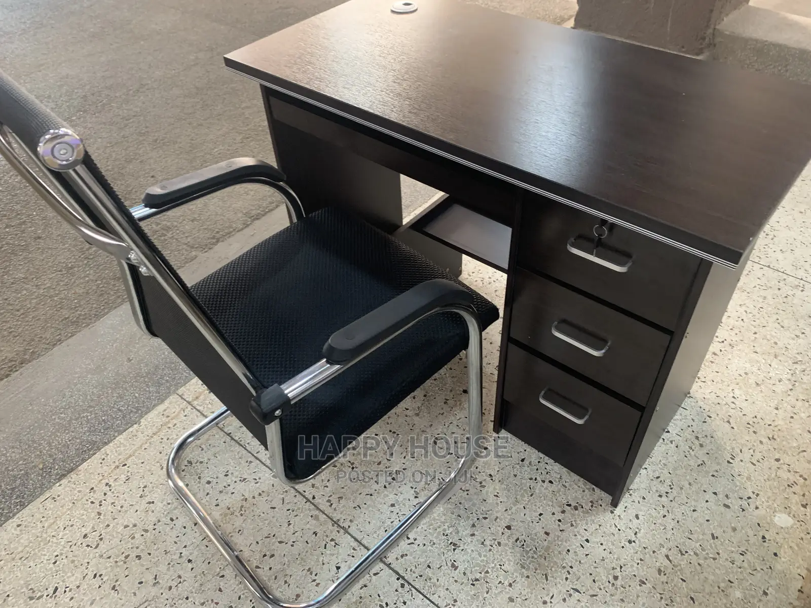 Office Desk and Office Chairs