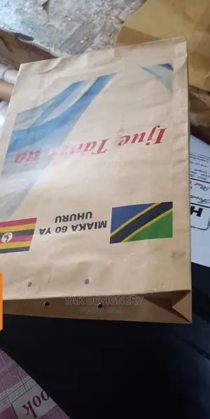 Paper Bags With Back White