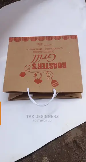 Medium Sliver Plate Take Away Paper Bags