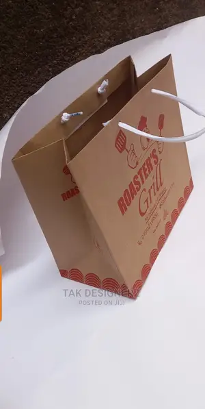 Medium Sliver Plate Take Away Paper Bags