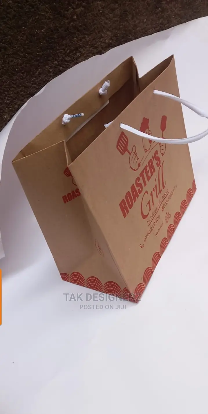 Medium Sliver Plate Take Away Paper Bags