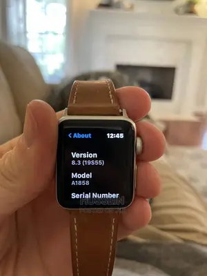 Apple Watch Series 3 38mm Silver Aluminium Case With Leather