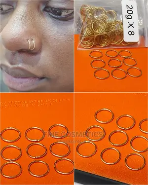 1pc Women's Nosering Solid Stainless Steel Seamles Nose Hoop