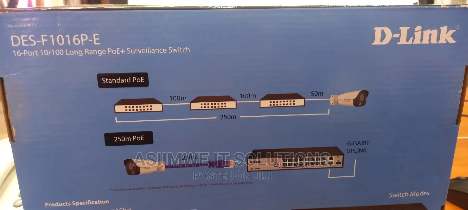 16port Poeswitch Des-F1016