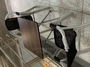 Set of Foldable Table and 2 Aluminum Chairs