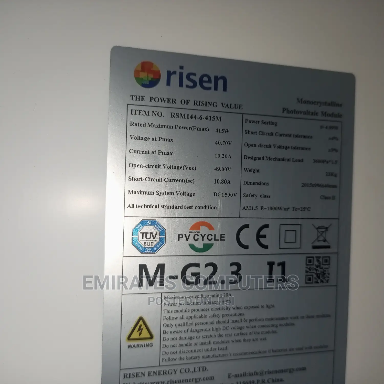 Solar Pannel 415watts
