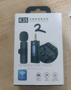 Dual Wireless Microphones For Camera And Sound- Lapels