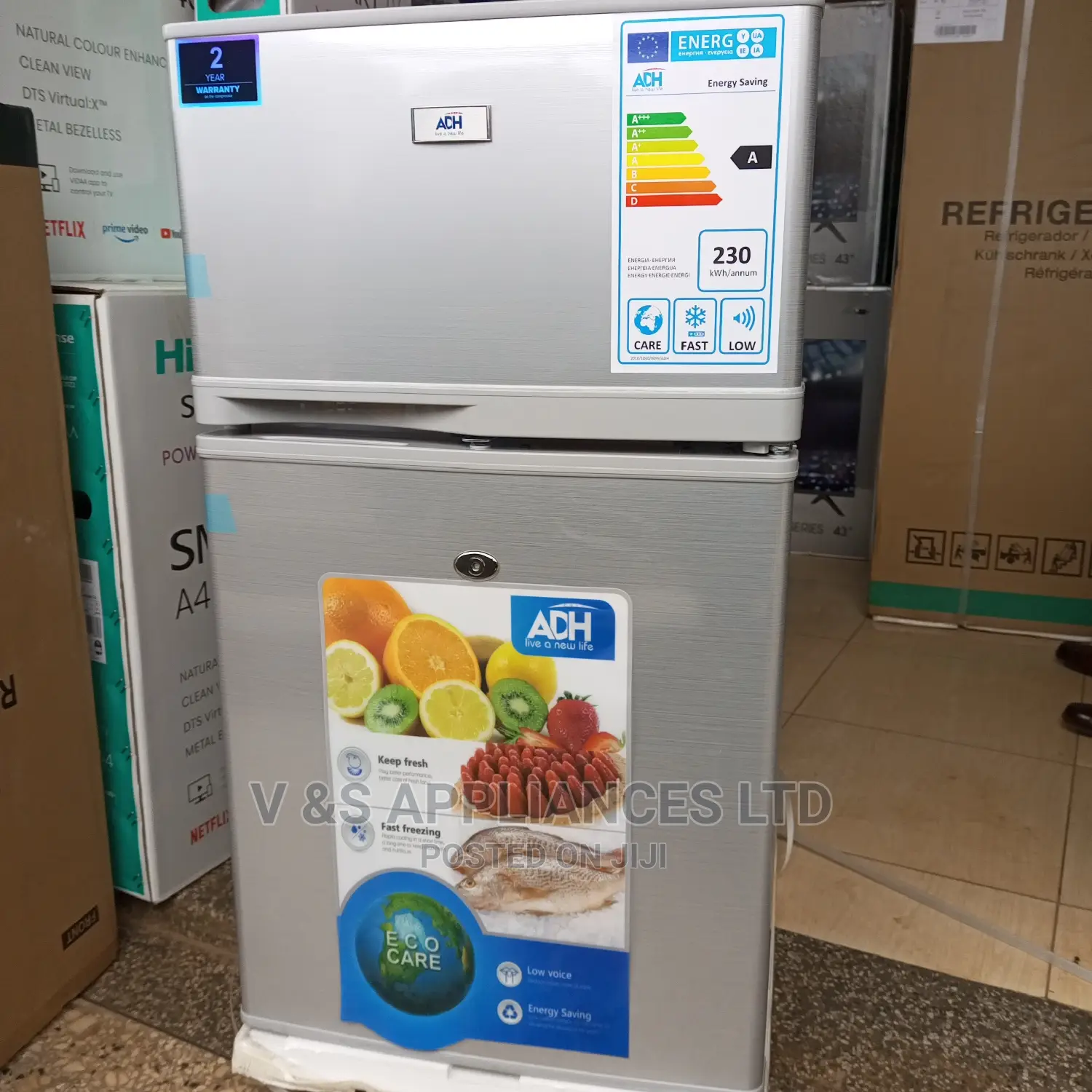 98l Adh Double Door Fridge