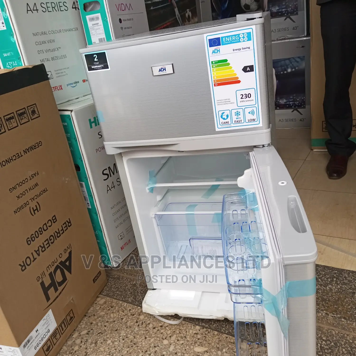 98l Adh Double Door Fridge